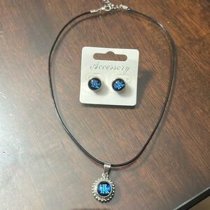 Snap necklace and earrings UK